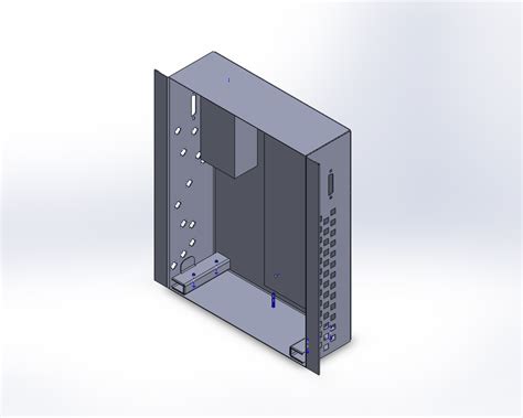 solidworks make a sheet metal box|zinc plated steel solidworks material.